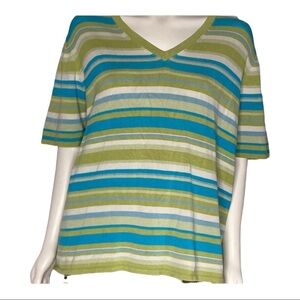 Worthington Woman Striped Sweater Sz 3X